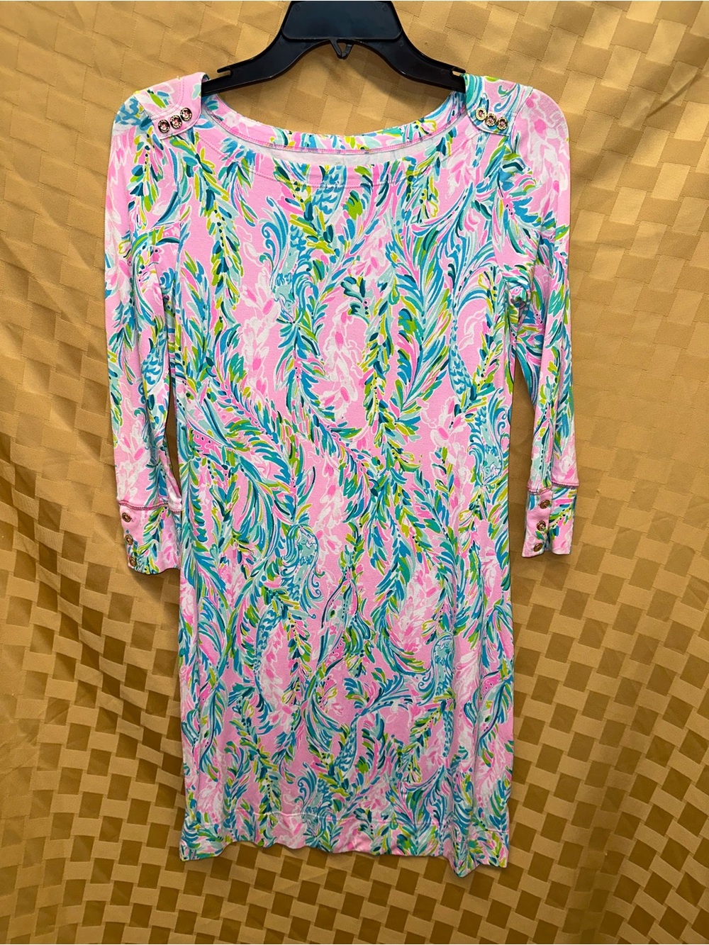 Lilly Pulitzer Pink Multicolor Floral Midi Dress